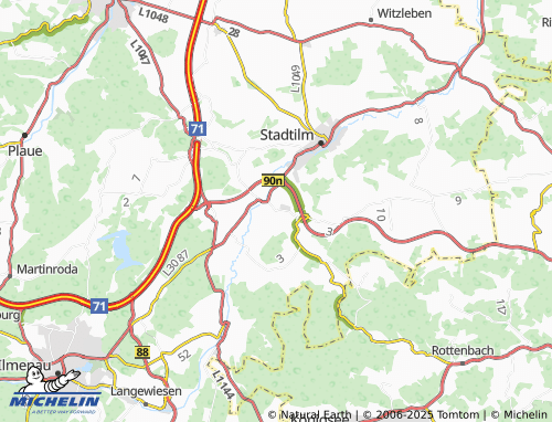 MICHELIN Hammersfeld map - ViaMichelin