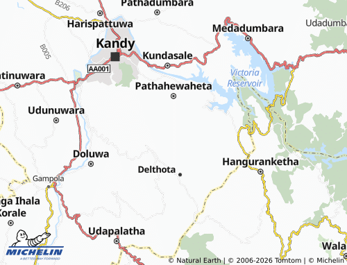 MICHELIN Sriyagama map - ViaMichelin