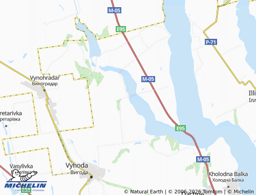 Mapa MICHELIN Odradove - ViaMichelin