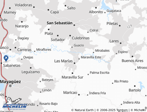 MICHELIN Maravilla Norte map - ViaMichelin