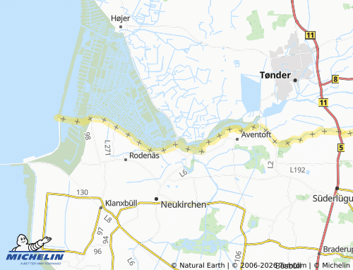 MICHELIN-Landkarte Rudbøl - ViaMichelin