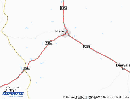 MICHELIN-Landkarte Niangbarasso - ViaMichelin