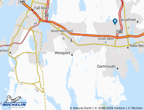 Mappa MICHELIN Westport - ViaMichelin