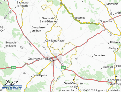 Mapa MICHELIN Mottois - ViaMichelin