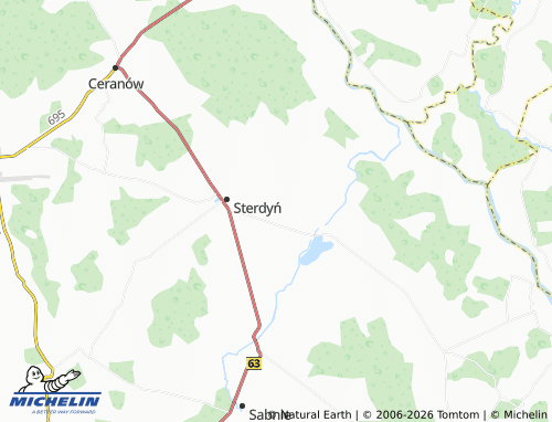 MICHELIN Seroczyn-Kolonia map - ViaMichelin