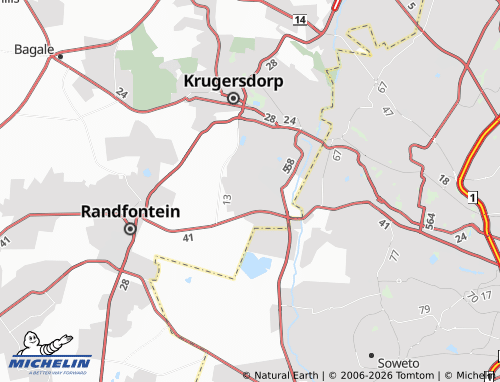 Kaart MICHELIN Kagiso - ViaMichelin