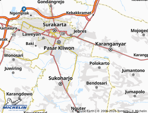 MICHELIN-Landkarte Bekonang - ViaMichelin