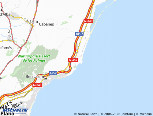 Carte MICHELIN Oropesa del Mar - ViaMichelin