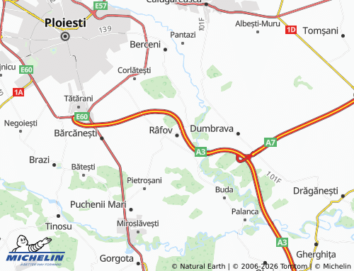 Carte MICHELIN Râfov - ViaMichelin