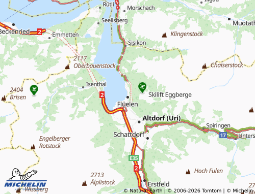 Mapa MICHELIN Flüelen - ViaMichelin