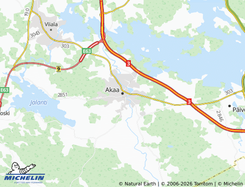MICHELIN Akaa map - ViaMichelin