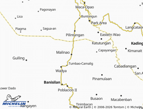 MICHELIN Malinao map - ViaMichelin
