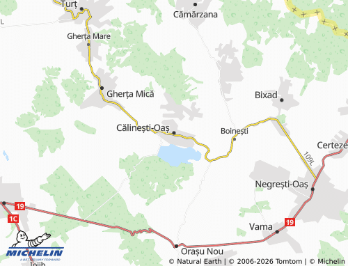 Mappa MICHELIN Călinești-Oaș - ViaMichelin