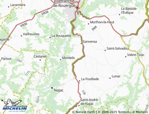 Carte MICHELIN Testas - ViaMichelin