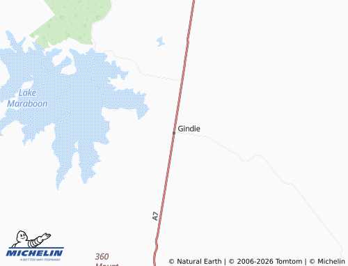 Mappa MICHELIN Gindie - ViaMichelin