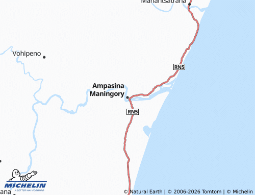 Mappa MICHELIN Ampasina Maningory - ViaMichelin