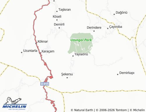 MICHELIN Yaylaönü map - ViaMichelin
