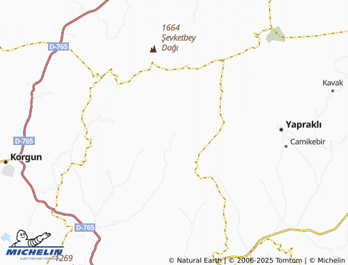 MICHELIN Dereçatı map - ViaMichelin