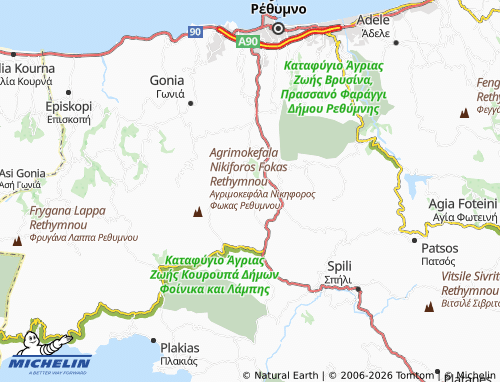 Mapa MICHELIN Foteinos - ViaMichelin