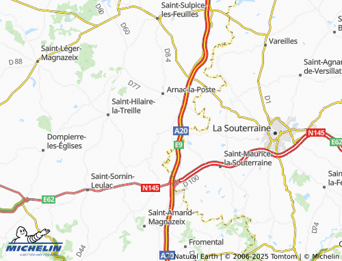 Mapa MICHELIN La Poste - ViaMichelin