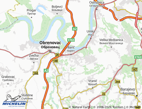 Carte MICHELIN Barič - ViaMichelin