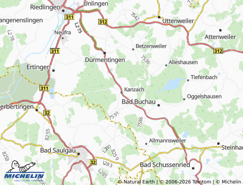 Mapa MICHELIN Kanzach - ViaMichelin