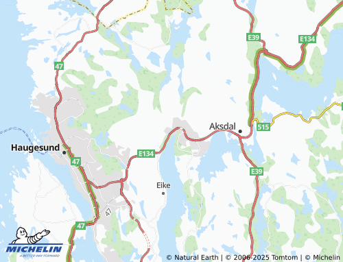 MICHELIN Førdesfjorden map - ViaMichelin