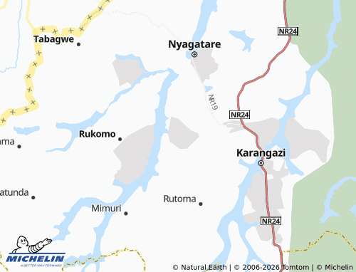 MICHELIN-Landkarte Bushoga - ViaMichelin
