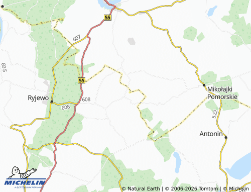 MICHELIN Watkowice Małe map - ViaMichelin