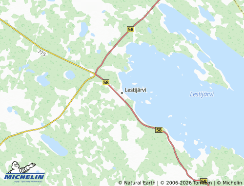 Carte MICHELIN Lestijärvi - ViaMichelin