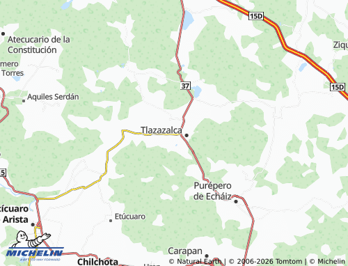 Mapa MICHELIN Potrero Seco - ViaMichelin