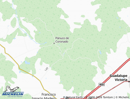 Mapa MICHELIN San José de Avino - ViaMichelin