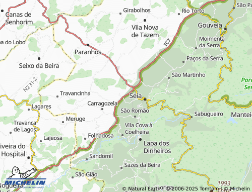 MICHELIN Santiago map - ViaMichelin