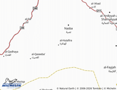 MICHELIN-Landkarte al-Hutafira - ViaMichelin