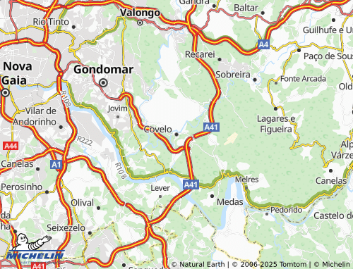 MICHELIN Covelo map - ViaMichelin
