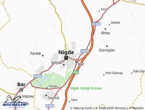 MICHELIN Şahinali map - ViaMichelin