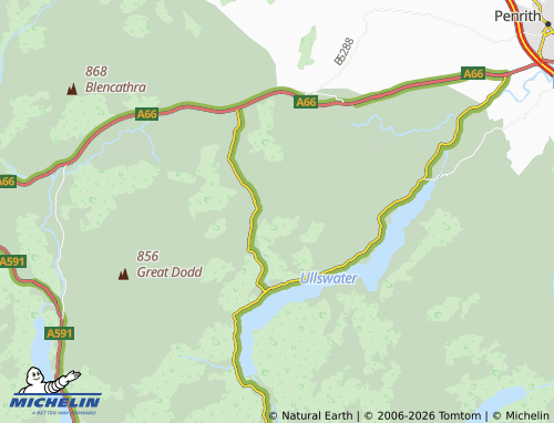 Carte MICHELIN Matterdale - ViaMichelin