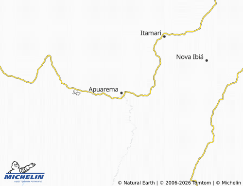 MICHELIN Apuarema map - ViaMichelin