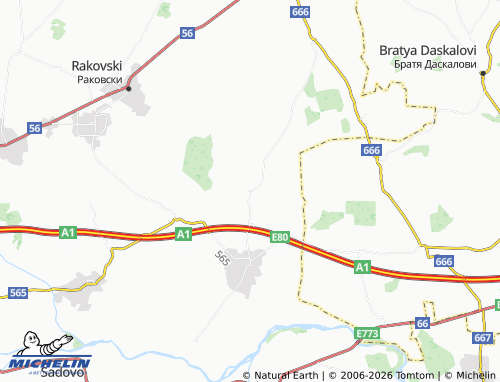 Mapa MICHELIN Bolyarino - ViaMichelin
