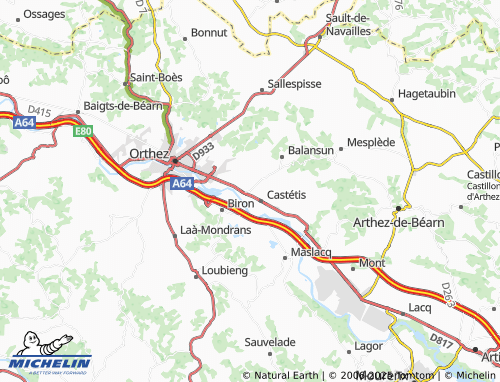 Mappa MICHELIN Thiou - ViaMichelin