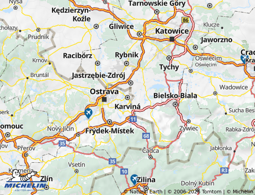 Mappa MICHELIN Karviná - ViaMichelin