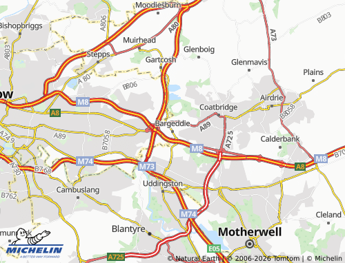MICHELIN Bargeddie map - ViaMichelin