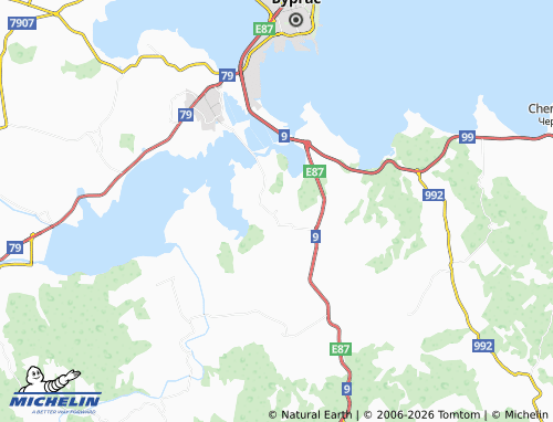 Mapa MICHELIN Tvarditsa - ViaMichelin