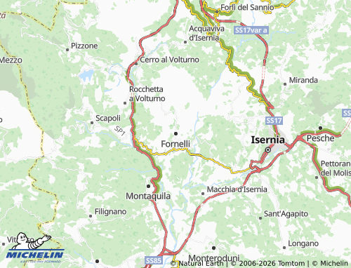 Mappa MICHELIN Fornelli - ViaMichelin