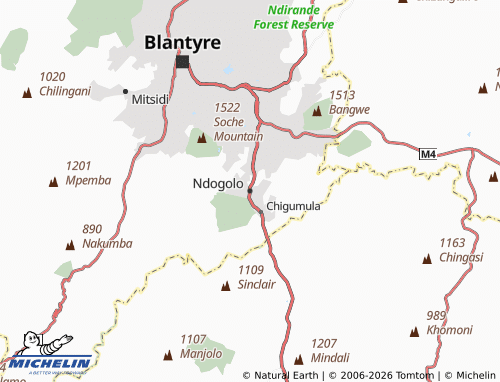 Mappa MICHELIN Ndogolo - ViaMichelin