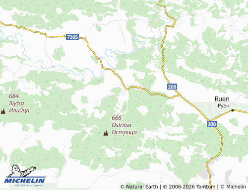 MICHELIN-Landkarte Cheresha - ViaMichelin