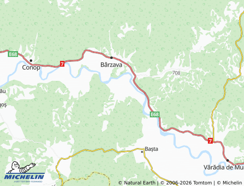 MICHELIN Lalașinț map - ViaMichelin