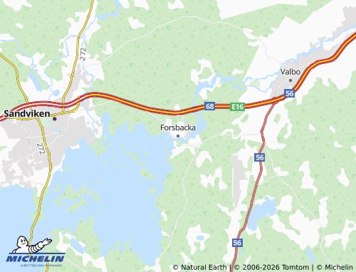 Carte MICHELIN Forsbacka - ViaMichelin