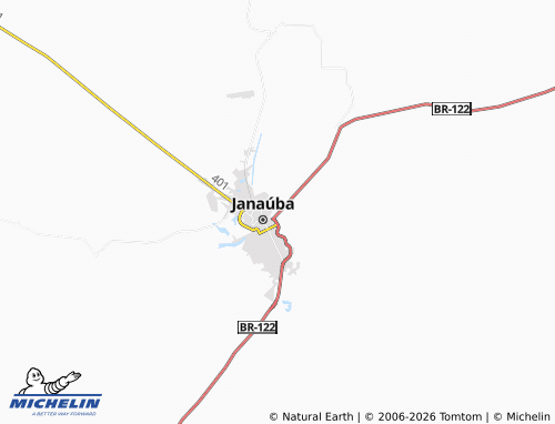 Mapa MICHELIN Nova Porteirinha - ViaMichelin