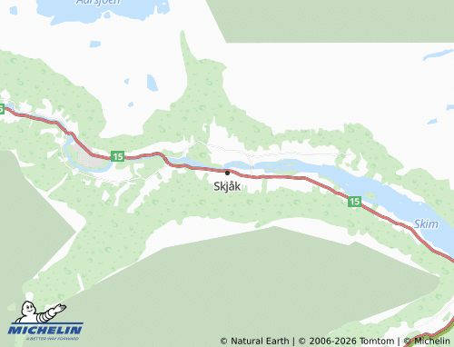 Mapa MICHELIN Skjåk - ViaMichelin